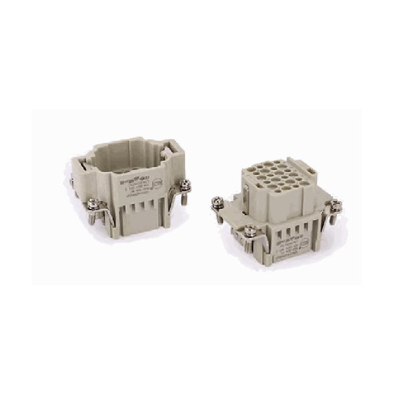 Insert HDD, Raccordement à Sertir, mâle, 24 pin, 10A, Polycarbonate, 6B 